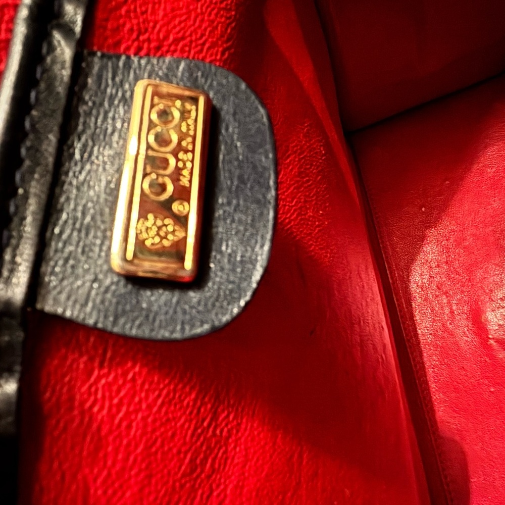 Gucci (w. COA) Calfskin Lady Lock Top Handle Satchel - Picture 14 of 16
